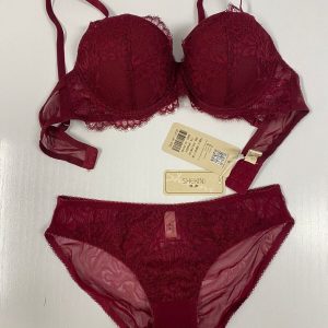 SHEKINI COMPLETO INTIMO SEXY BORDEAUX TAGLIA 34C