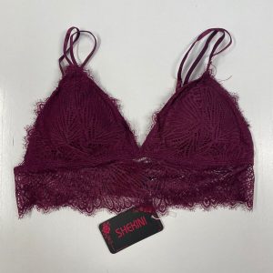 SHEKINI Elegante Reggiseni da Donna in Pizzo Bralette con Imbottito Soft Bra Sen