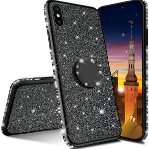 COVER CON GLITTER COMPATIBILE CON IPHONE XS (PACK DA 10 PZ)