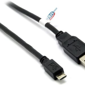 G&BL 3357 Cavo da USB 2.0 A Maschio a Micro USB Maschio, Lunghezza da 1,8m, Nero (PACK DA 5 PZ)
