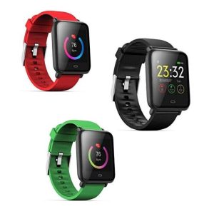 I-BIKE CLOCK SMARTWATCH OROLOGIO BLUETOOTH SPORT PRESSIONE ROSSO E VERDE