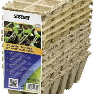 Stocker - Vasetti di Torba quadrato BIO 5x2