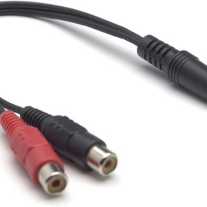 G&BL EL47 cavo audio 0,2 m 3.5mm 2 x RCA Nero, Rosso (PACK DA 3 PZ)