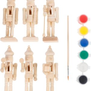 Schiaccianoci Natalizi Soldato in Legno Fai da Te Da Colorare (PACK DA 2 PZ)