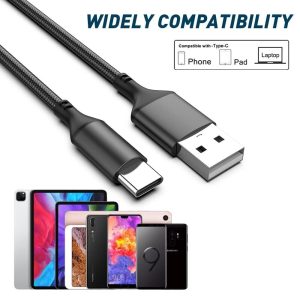 Cavo USB C 6M,Cavo USB Tipo C Ricarica Rapida Caricatore per Samsung Galaxy (PACK DA 2 PZ)