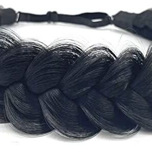 Fascia con treccia di extension per capelli, accessorio di bellezza, TOECWEGR A01