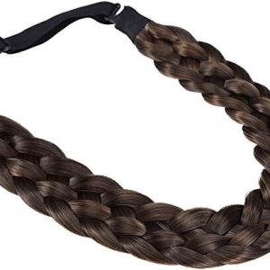 TOECWEGR Fascia per capelli intrecciata a 5 fili trecce elastici per capelli