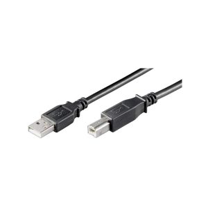Goobay 68900 Cavo USB 2.0 ad Alta Velocità, Nero, 1.8 m Lunghezza del Cavo (PACK DA 5 PZ)