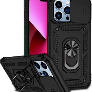 JIYU Cover per iPhone 13 Pro Max 6.7" Custodia Protezione Fotocamera Scorrevole (PACK DA 3 PZ)