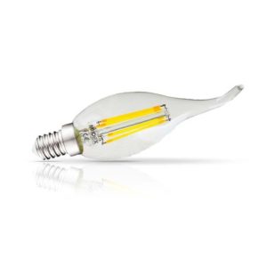 Led Fil Cob Coup De Vent E14 4W 2700K Trasparente Blister X3 - 71242 MIIDEX LIGHTING