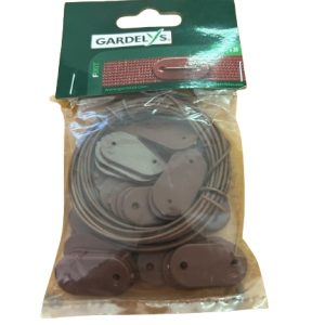 GARDELYS  (26 Pezzi) Kit di Fissaggio per Recinzione Paravista per Giardino, Balcone e Terrazza