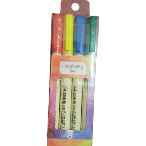 4 PENNARELLI CON PUNTA FINE MULTICOLORE (ROSSO, GIALLO,BLU,VERDE) PACK DA 11 CONFEZIONI