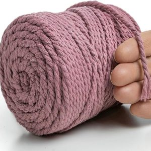 Corda Macramè Naturale, 75M Macramè Corda 4mm, MeriWoolArt®