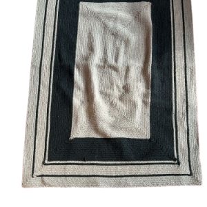 TAPPETO PER ESTERNO RETTANGOLARE, GRIGIO E NERO