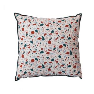 Cuscino sfoderabile stampato Terrazo 40 x 40 cm beige - DECOSTARS