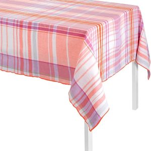 Il Jacquard Francais Tovaglia, Iuta, Pesca, 140 x 140 x 0.1 cm