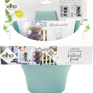 elho Corsica Vertical Forest 24 Set/3 - Vaso - Verde - Balconeesterno - Ø 26.7 x H 29.7 cm (mancano i ganci)
