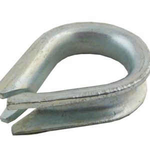 2 capicorda in acciaio zincato larghezza: 10mm -
