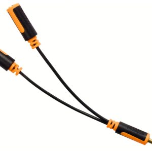 Cavo divisore audio Y (3,5 mm maschio a 2x 3,5 mm femmina) con connettori dorati, 0,30m (PACK DA 10)