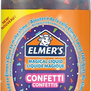 Elmer'S Attivatore di Slime con, Colla Liquida Magica con Attivatore di Slime, Bottiglia da 245 G, Ottimo per Ottenere Slime con Coriandoli (PACK DA 2)