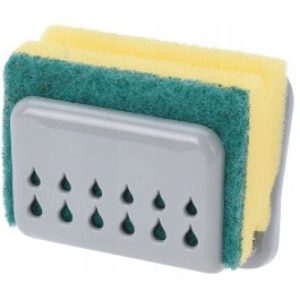 Porta spugna con spugna - 4 pezzi (PACK DA 3 CONFEZIONI)