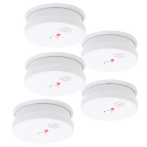 Rilevatore di fumo fotoelettrico con batteria