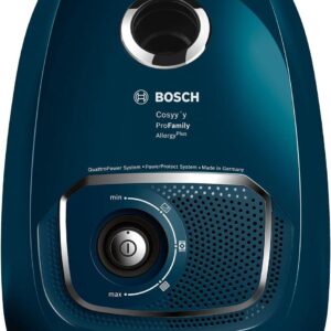 Bosch Hausgeräte Cosyy'y PRO Family BGLS4A444, Aspirapolvere con Sacchetto, Deep Petrol, 700 W, 69 decibeles [Classe di efficienza energetica B]