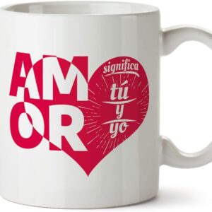 TAZZA MUGGFINS "AMOR SIGNIFICA TU' Y YO"
