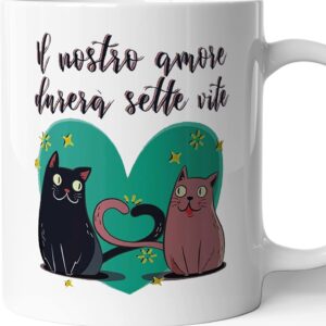 TAZZA MUGGFINS "IL NOSTRO AMORE DURERA' SETTE VITE"