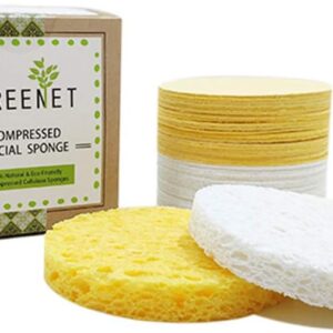 Set da 2 Confezioni di Spugne Naturali per il Viso – Greenet | Pulizia Profonda, Ecologica e Professionale