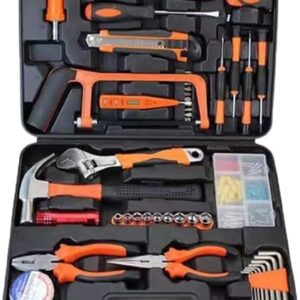 SET DI STRUMENTI 46 PEZZI PER USO DOMESTICO – KIT COMPLETO CON VALIGETTA | ACCIAIO AL CARBONIO - VALIGETTA ATTREZZI -