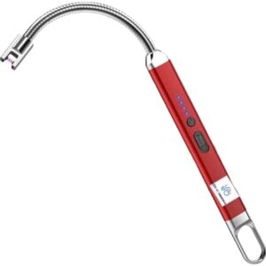 Accendino Elettrico ad Arco Ricaricabile USB – Antivento, Sicuro, con Indicatore di Batteria | Ideale per Candele, Fornello, Barbecue, Campeggio - Senza fiamma