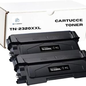S.C. E-COMMERCE TN2320XXL Cartucce per toner, compatibili per brother L2520DW/L2540DW/L2500D/L2540DN;L2320D/L2340DW/L2360DW/L2380DW/L2300D/L2360DN/L2365DW;MFC-L2700DW/L2720DW/L20DW/. (nero- 2 pack)