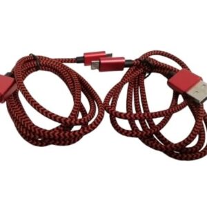 Cavi Micro USB [1M + 1M] in Nylon Intrecciato – Ricarica Rapida e Ultra Resistenti! Pack da 2 pezzi