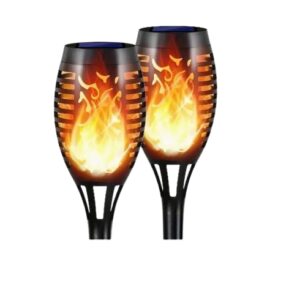 Luci LED da Giardino con Effetto Fiammella – Realistiche, Decorative e a Basso Consumo [Classe A] - LED - Luci solari - Perfette anche con alte e basse temperature [Classe di efficienza energetica A]