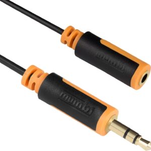 mumbi – Prolunga jack 3.5 mm a Jack 3.5 mm Jack Audio con connettori placcati, 3,00m