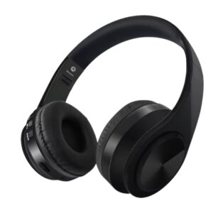 Cuffie Bluetooth Wireless con Luci RGB - Color Nero - PIEGHEVOLI, BASSI PROFONDI, SUPPORTO SCHEDA SD Immergiti nella tua musica o nei tuoi giochi preferiti con stile e comfort!