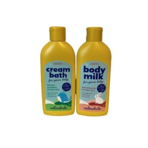 bebilild BAGNOSCHIUMA CREMOSO PER BAMBINI (PACK DA 4 PEZZI) 2 latte corpo bambini e 2 bagno crema per bambini