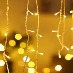 Tenda Luminosa 200 LED Cascata – 5m x 0,64m – IP44 da Esterno/Interno Decorazione casa - Natale e festività