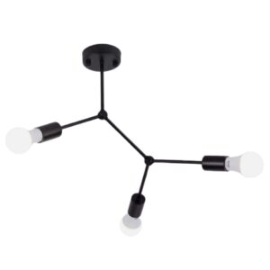 Lampada a Sospensione Moderna 3 Luci – Design Geometrico Industriale