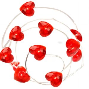 Luci LED a Cuore Rosso per San Valentino e Tante Altre Occasioni! – 8 Modalità, a Batteria, Impermeabili IP44 – Decorazioni Romantiche per Casa, Matrimonio, Feste e Regali (PACK DA 3 PEZZI) [Classe di efficienza energetica A]