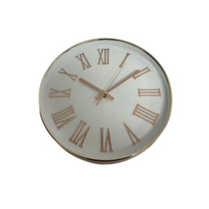 Orologio da Parete Design Moderno con Numeri Romani in Rilievo – Silenzioso, Elegante e Facile da Installare