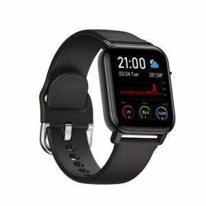 P22 Smart Watch uomo donna cardiofrequenzimetro Monitor del sonno impermeabile sport Fitness Smartwatch compatibile per Android Ios,NERO