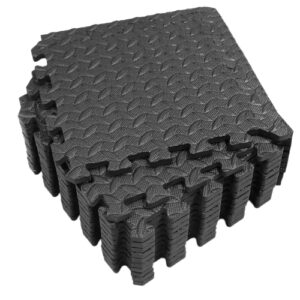 Set 12 Piastrelle Pavimento Fitness in EVA 30x30 cm – Tappetini Palestra Antiscivolo, Impermeabili e Isolanti