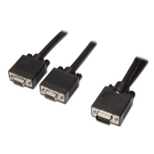 Adattatore video 2 Vga MA B15 H 45cm Nero A113-0081 (PACK DA 3)