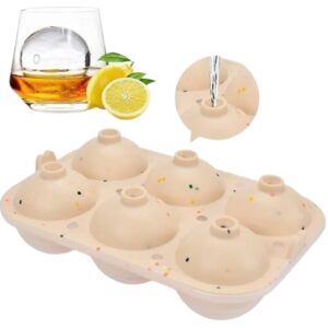 Set 2 Stampi in Silicone per Palle di Ghiaccio o Gelato con Coperchio in Plastica