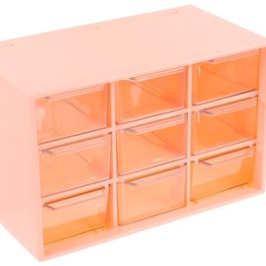 Scatola Portaoggetti a Cassetto – Organizer per Cosmetici e Accessori Domestici, Rosa, 17,8×11,7×9,7 cm