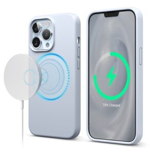 Custodia Morbida in Silicone MagSafe per iPhone 13 Pro Max – Blu