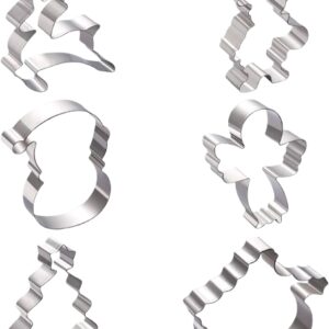 Set di 12 Stampi per Biscotti Natalizi in Acciaio Inossidabile – Formine per Dolci, Pasta di Zucchero e Lavoretti Creativi