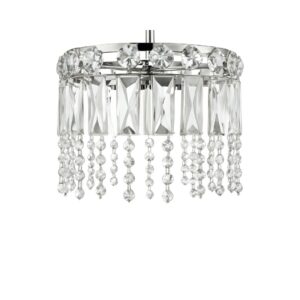 Lampadario Plafoniera in Cristallo Cromato da Soffitto – Design Elegante Moderno, Attacco G9